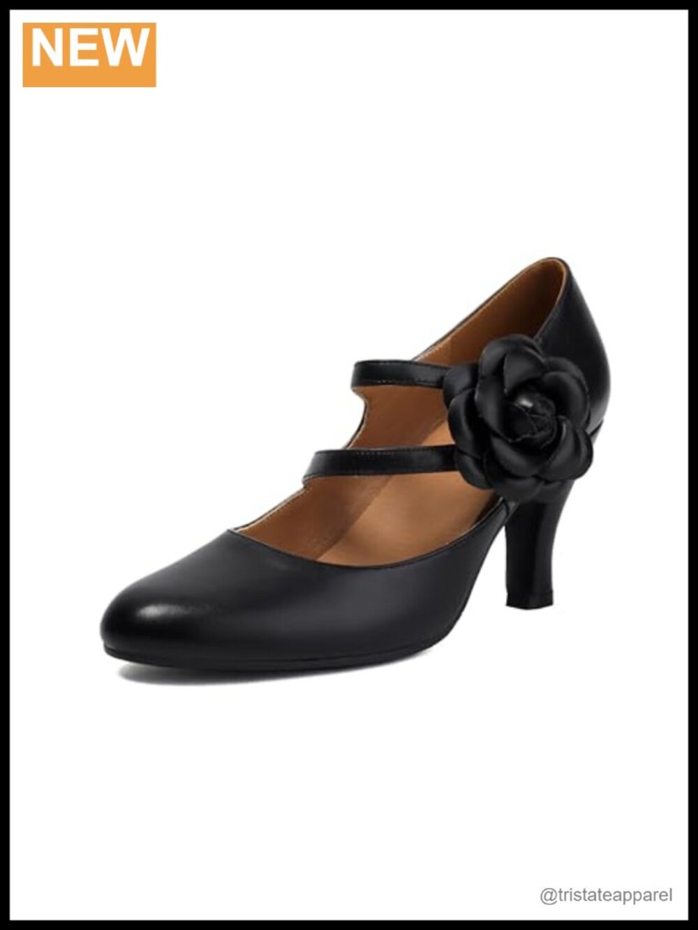 Women's Mary Jane Heels Vintage 1920s 1950s Retro Double Strap Pumps